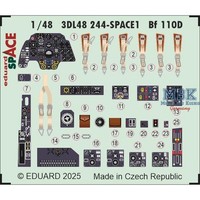 Eduard ED3DL48244 Messerschmitt Bf-110D Space 1/48