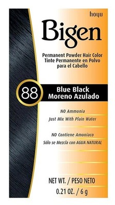 (3 PACK) Bigen Powder Hair Color #88 Blue Black 0.21oz