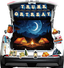 Halloween Trunk or Treat Car Decorations Kit, 13PCS Camping Trunk or Treat Decor