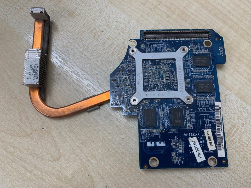 Toshiba A200 A215 A210 VGA Graphics Card LS-3481P 256M ATI M76 K000047450 - Image 2 of 2