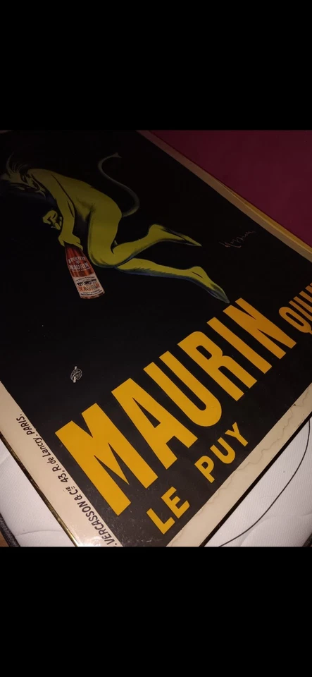 Póster Maurin Quina Le Puy Francia Demonio, PINTURA AL ÓLEO ORIGINAL Foto 3 de 3