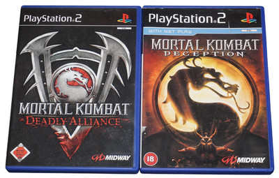 Mortal Kombat Deadly Alliance & Deception (PS2) Komplett, Gut. Mit Anleitungen.