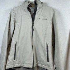 Free Country Women's Faux Fur Inside Full Zip Hooded Jacket Size Medium Gray