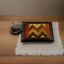 Authentic African Wooden Statue Hand Carved Tribal Figure EBONY WOOD KEYRING 