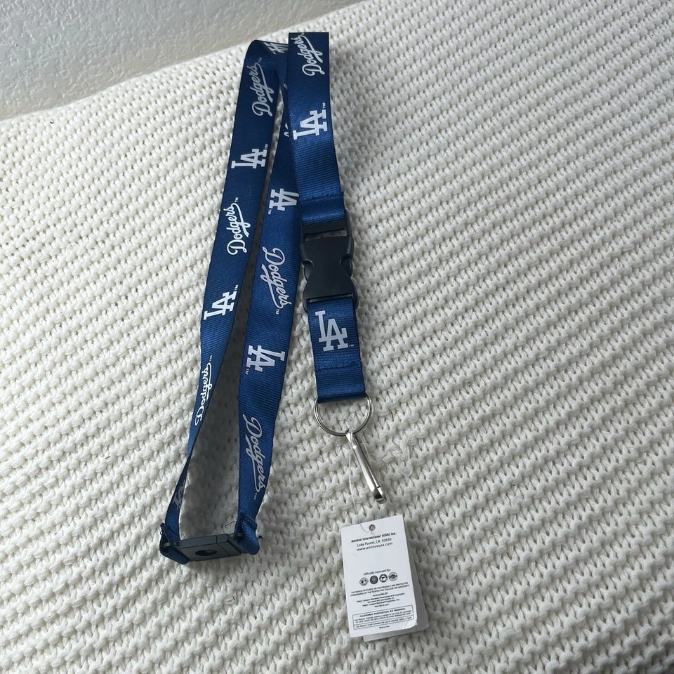 Los Angeles Dodgers Lanyards MLB Baseball Printed on Both Sides 25" Long Aminco - Image 4 of 4