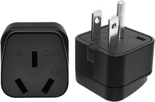 2 Pack US AU Plug Adapter,Australian Plug Adapter from USA, USA Standard 3