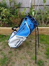 TaylorMade Golf Stand Bag Flex Tech Blue White 5Way Divider