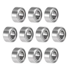 SR144ZZ Deep Groove Ball Bearings 1/8 x 1/4 x 7/64" Double Shielded 10pcs