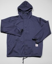 Vintage Tyndale Jacket Mens Medium Blue Hooded Flame Resistant FR Workwear TS72