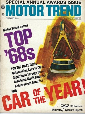 1968 Pontiac GTO ''Car Of The Year'' featured in vintage Motor Trend Magazine