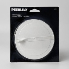 SINK STOPPER, LARGE, 4-3/4", FITS MOST SINKS OR TUB DRAINS, PEERLESS A124 - NEW