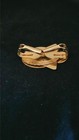 Vintage Gold‑Tone Scarf Clip–Mid‑Century Modern Design – Geometric Textured Fini — photo 5