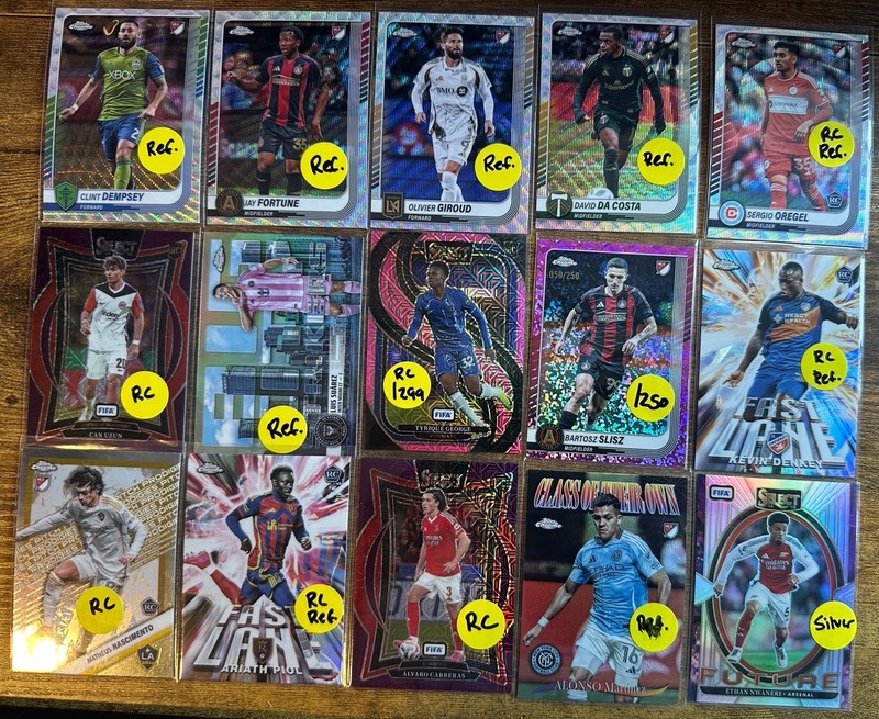 2024-25 Soccer 21 Card Lot -Numbered, Refractors, Parallels, Inserts & RC's Only