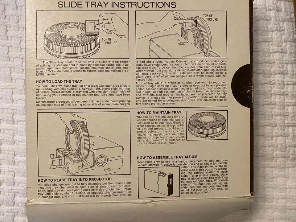 3 GAF Rotary Slide Tray Holds 100 and 2 Bausch and Lomb 40 Slide Trays Each $11. - Image 4 of 4