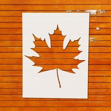 Maple Leaf Reusable Plastic Stencil Template for Wall Art DIY Crafts - Sten