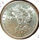 1887-S Morgan Silver Dollar $1 Tough Date AU+++/BU