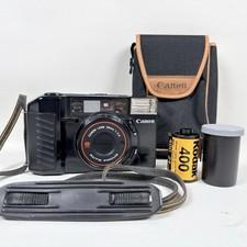 CANON SURE SHOT 35mm Film Camera 38mm f/2.8 Auto Focus Compact VTG Case Film