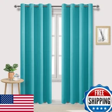 DWCN Blackout Curtains 84" Long, 2 Panels Thermal Light Blocking Room Darkening