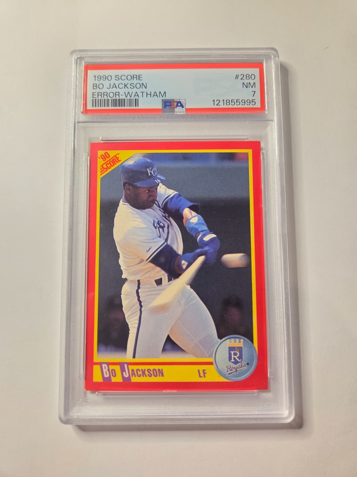 1990 Score - Bo Jackson #280 "Watham" on Back