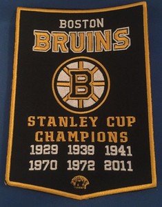 Boston Bruins 6x Stanley Cup Champions Banner Patch Dynasty 5 X 7