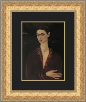 Frida Kahlo Self-Portrait with Velvet Dress Custom Framed Print | eBay