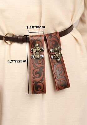 2Pcs Skirt Hikes Renaissance Belt Medieval Skirt Hike Clips Pirate Belts Skir...