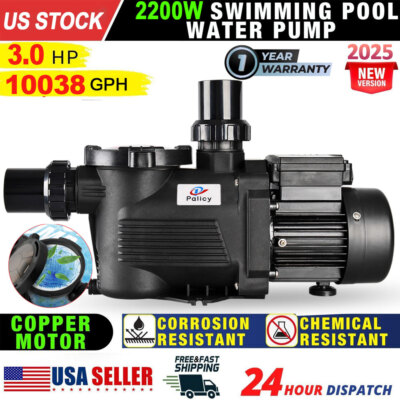 Pool Pump 3.0HP 110V Single Speed Super Water Pump for Inground USA STOCK