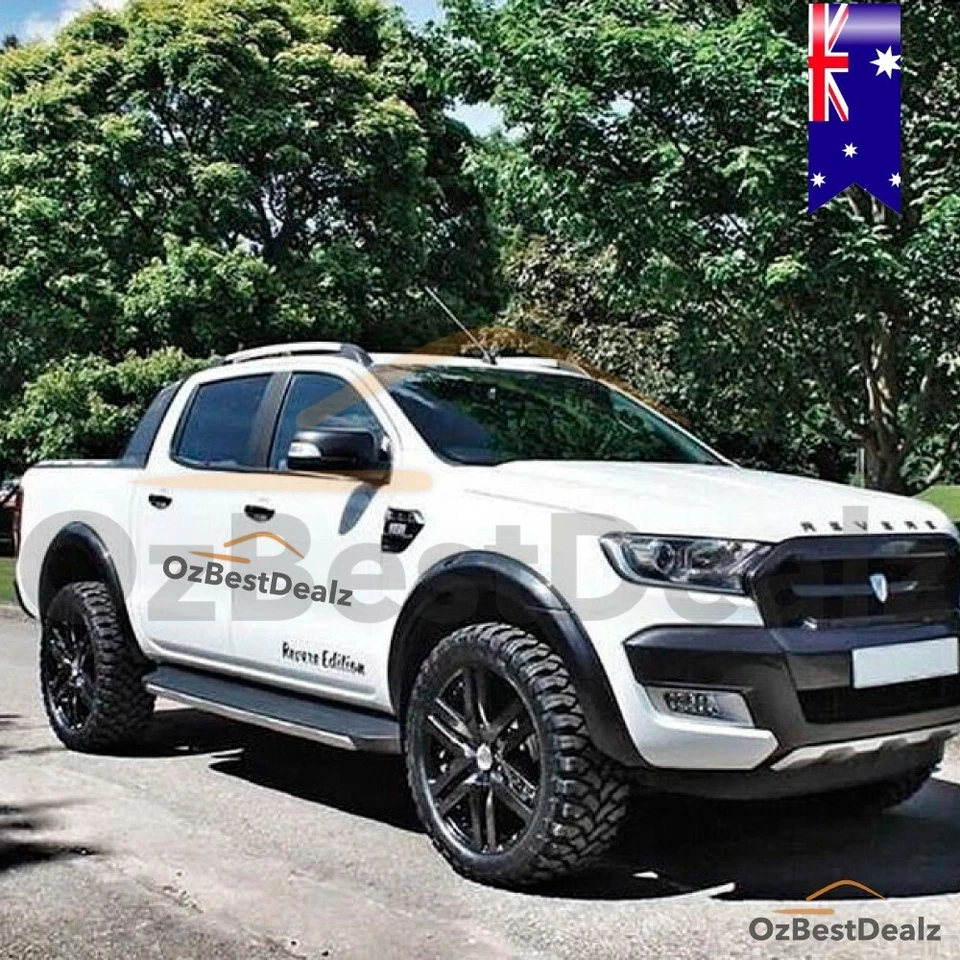 FENDER FLARES THIN GLOSS BLACK TRIM FITS FORD RANGER PX2 MK2 2015 2016 2017 2018 - image 3 of 4