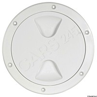 Osculati Inspektionsdeckel Weiß Schraubenverschluß 125 Mm