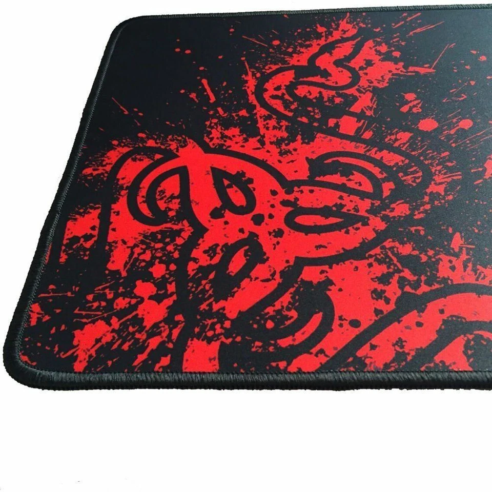 New Large Mouse Pad Extended Gaming XXL 900x300mm Big Size Desk Mat Black & Red - Image 4 of 4