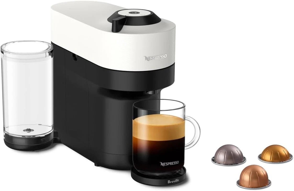 Breville Vertuo Pop+ Coffee & Espresso Maker - Coconut White