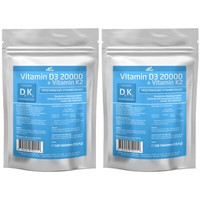 Vitamin D3 20000 I.E + K2 MK7 200 Mcg Depot Hochdosiert - 200 Tabletten