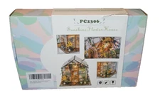 RHZN Miniature House Kit, Dollhouse Kit, Miniature Kit, DIY Mini House Building