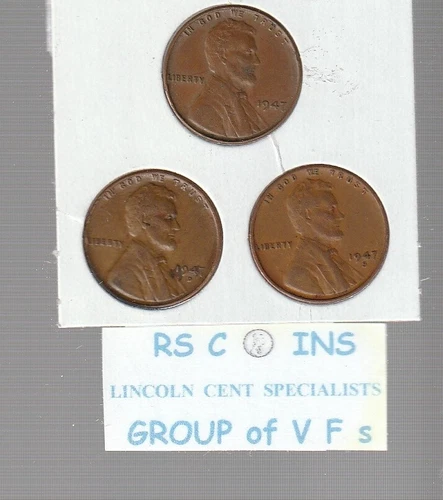 1942S  1943S steel  1944S  1945S  ~  4 coin  Lincoln Cent Set  /  all VERY FINES
