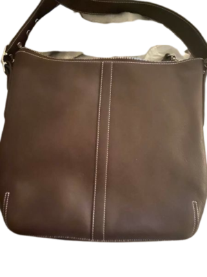 VINTAGE Coach J2S-9326 Brown Leather Adjustable Shoulder Strap Bag