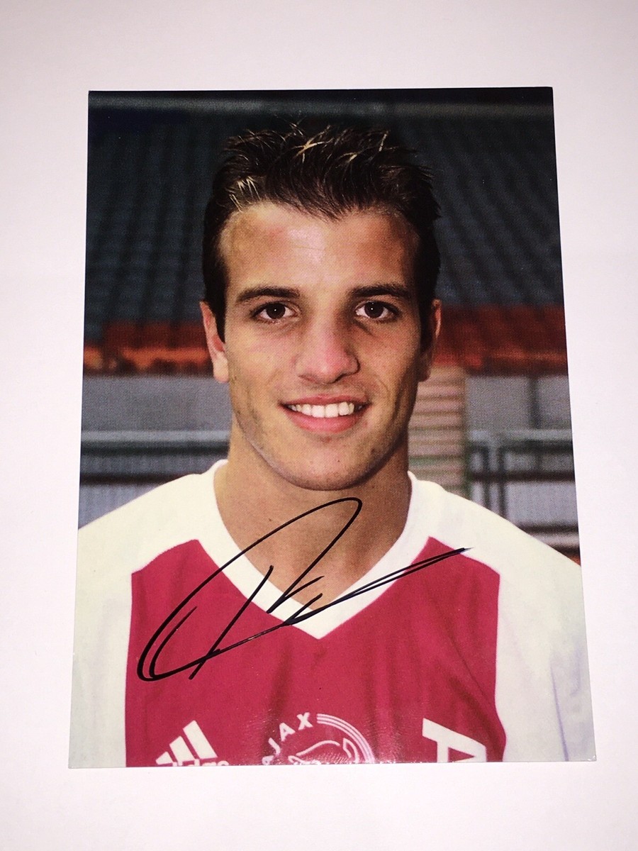 RAFAEL VAN DER VAART - HAND SIGNED AUTOGRAPH ON RARE AJAX CARD