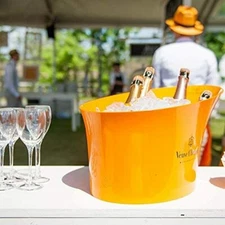 Veuve Clicquot Orange Acrylic Magnum Champagne Bucket XL New