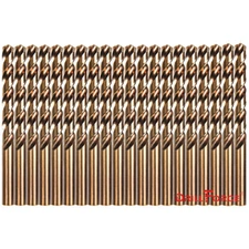 Drillforce 20PCS 1/16"-1/2" Cobalt Drill Bits Set HSS M35 Jobber Twist Drill Bit