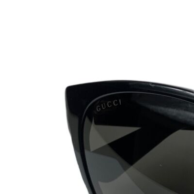 Gucci Sunglasses GG0097SA Black For Women 58/17 GUCCI Sunglasses Eyewear GG0097SA Black Frame 58□17  main image 3