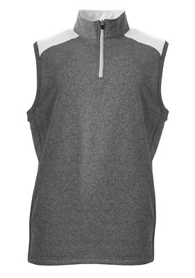 A4 N4095 Tourney Sleeveless Fleece Quarter Zip Vest | eBay