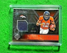 C.J. ANDERSON REGAL RUNNERS PATCH CARD SP#/49 BRONCOS 2018 MAJESTIC FOOTBALL SP 