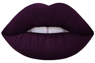 dark purple lipstick
