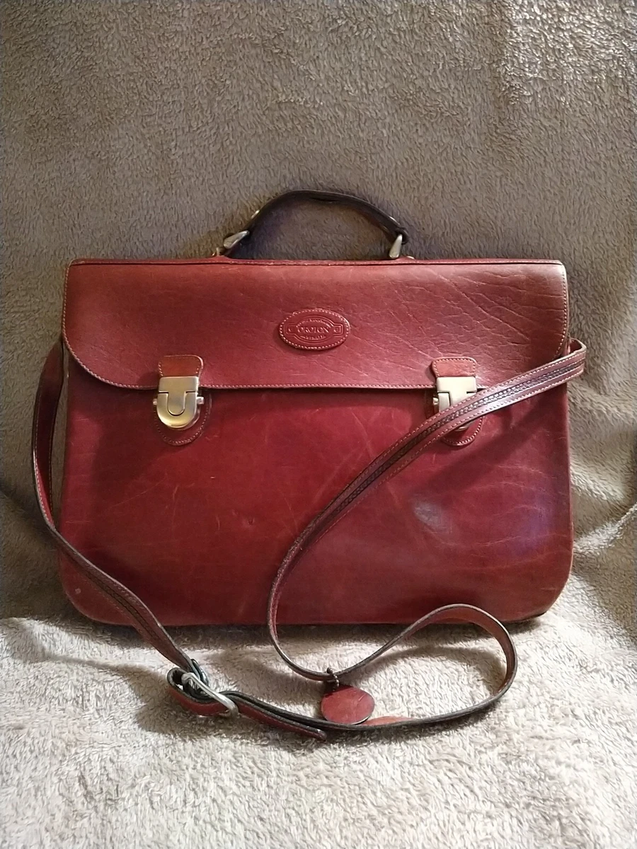 OROTON Sydney Australia Luxury Leather Shoulder Bag Messenger Bag Brown