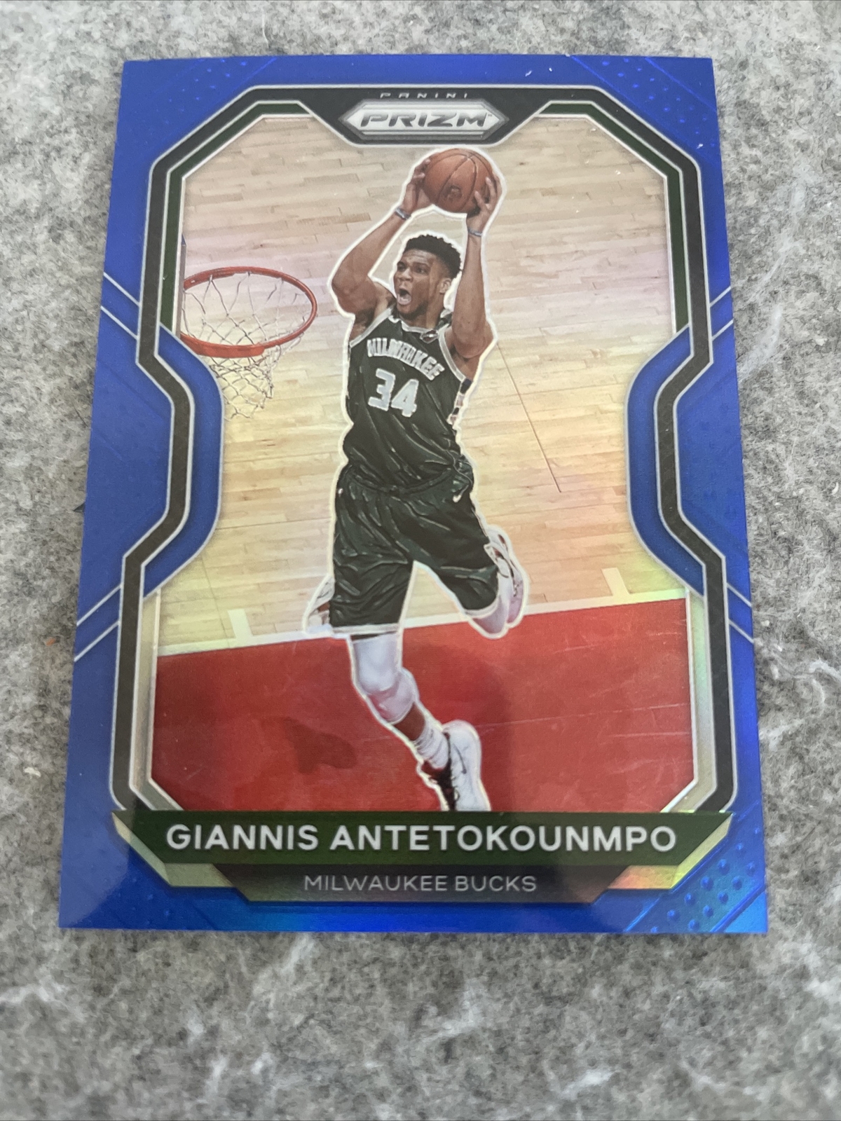 Giannis Antetokounmpo 2020-21 Prizm Blue /199 #111 Milwaukee Bucks 111