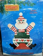 Vintage 1990 SEALED Titan Needlecraft Santa Christmas Candy Holder Kit 07112
