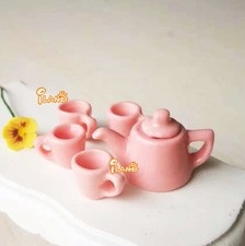 5PC 1:12 Scale Dollhouse Miniature Ceramics Teapot Set Furniture Doll Accessorie