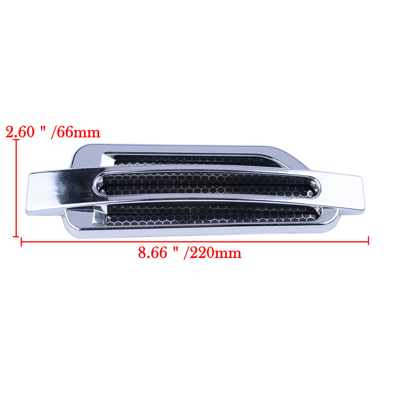 AutoBizarre Bonnet Hood Scoop Vent Black Decorative Dummy Face Air Flow Intake Universal for All Cars