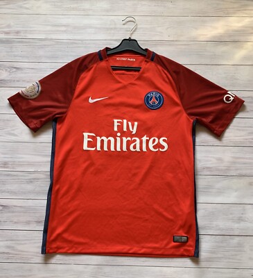 Paris Saint-Germain PSG 2016 2017 football shirt jersey Nike size