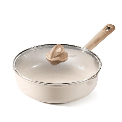 Padella antiaderente sana padella per salsa induzione jumbo padella in ceramica facile pulizia nuova - Foto 2 di 6