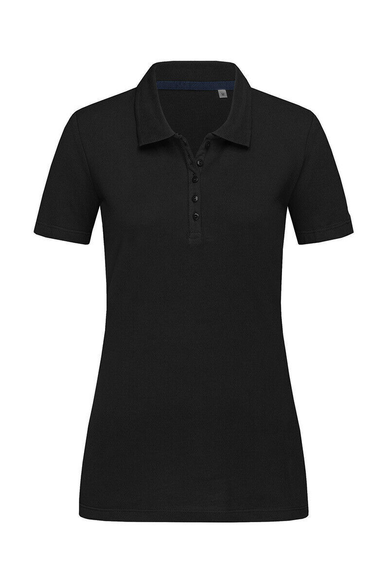 XXR Ladies Women Polo Shirt Short Sleeve Plain Pique Classic Top Polo